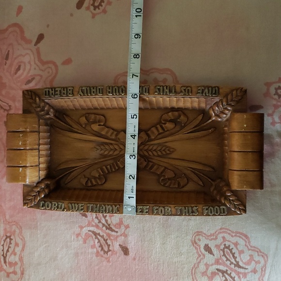 Vintage Burwood GIVE US THIS DAY OUR DAILY BREAD Tray - Picture 14 of 17